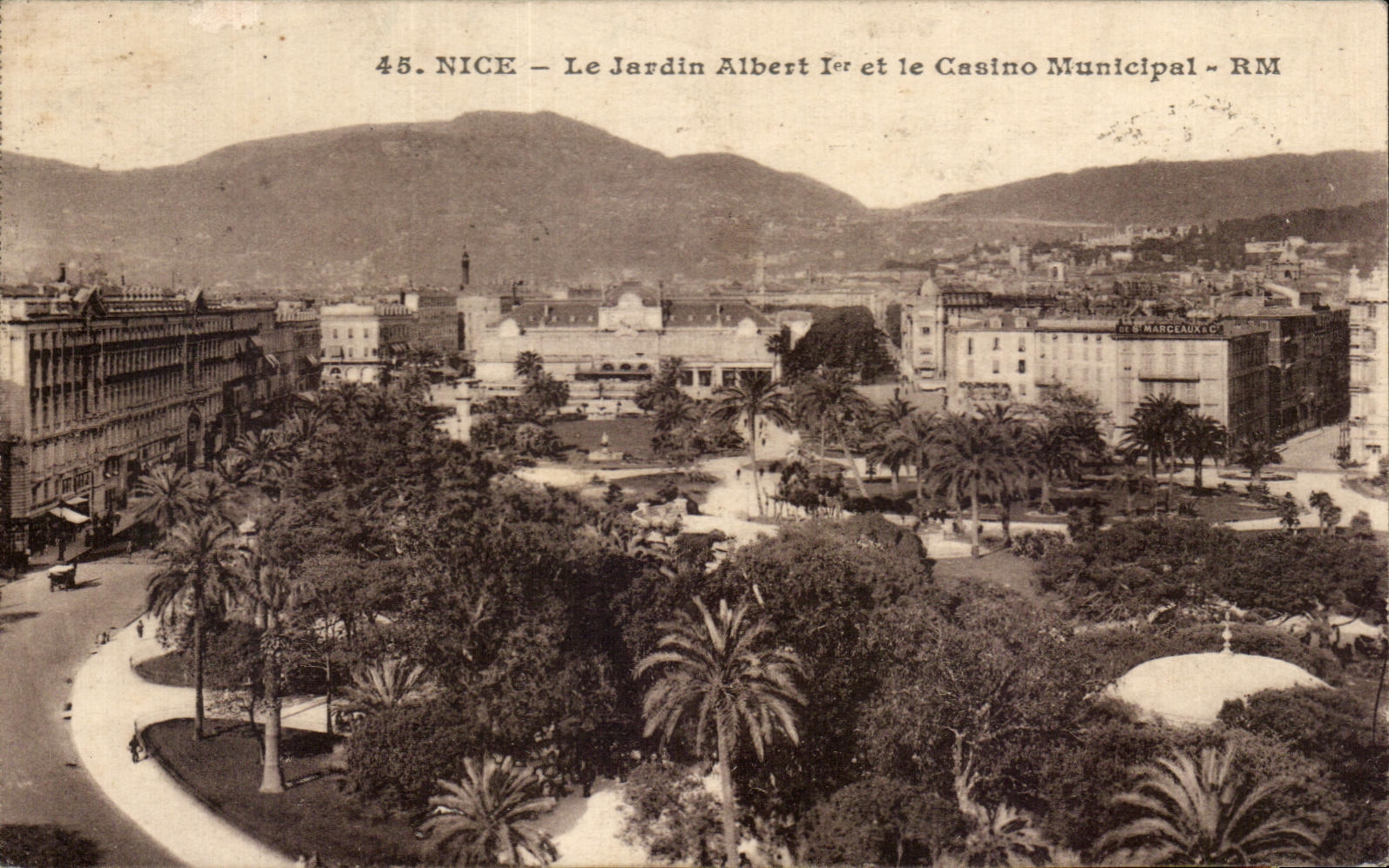 CPA Nice Le Jardin Albert les et le Casino Municipal