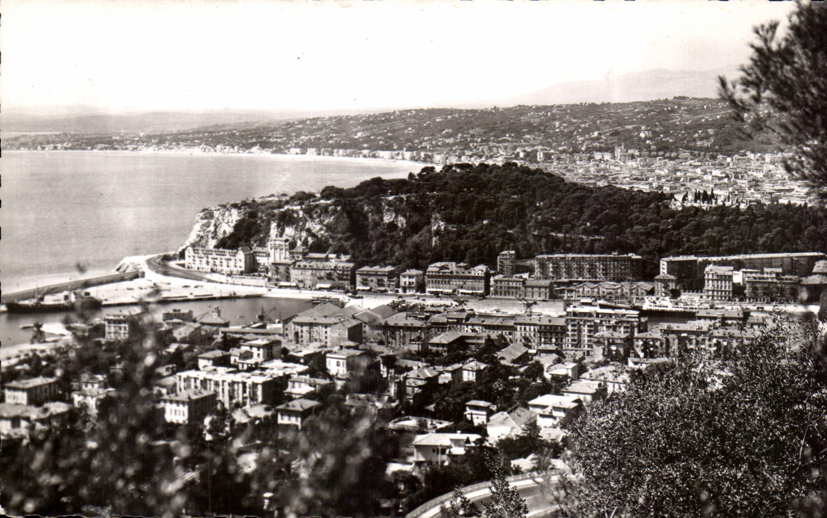 CPA Nice Vue Generale Le Chateau
