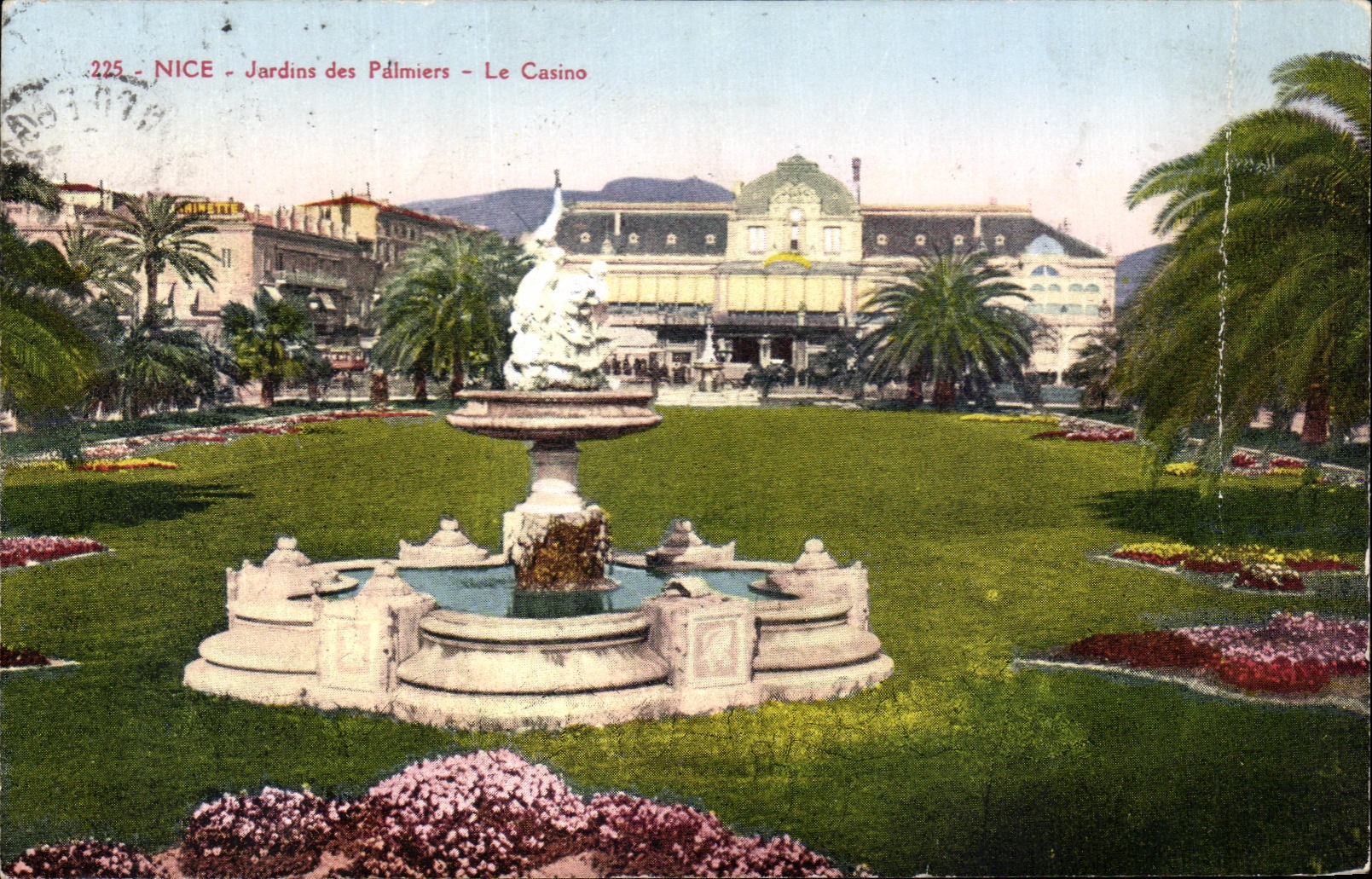 CPA Nice Jardins des Palmiers Le Casino