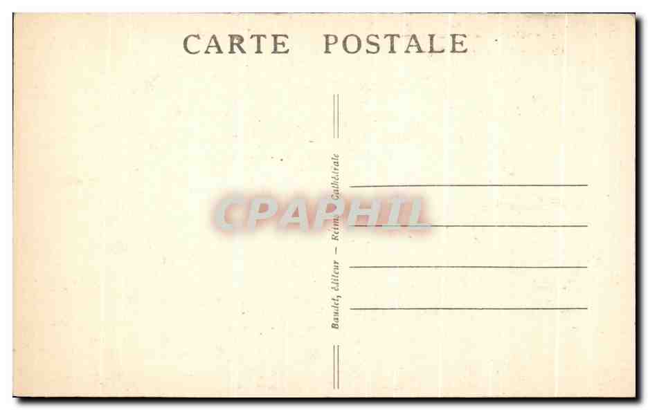 CPA Reims La Cathedrale avant le bombardement The cathedrale before the Bombardment — Verso