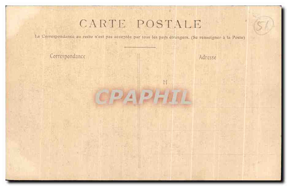 Reims — Grand Portail de la Cathédrale — Éditeur non identifié, n° de série non visible — Verso