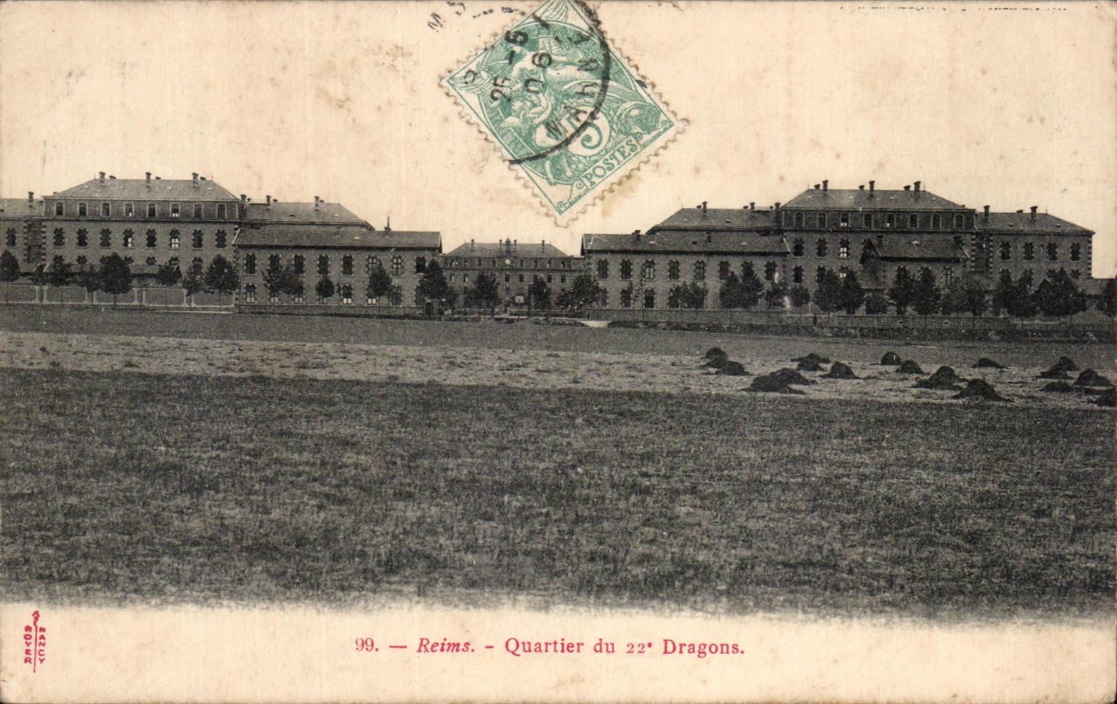 Reims — Quartier du 22e Dragons — Éditeur Reims, n° 99