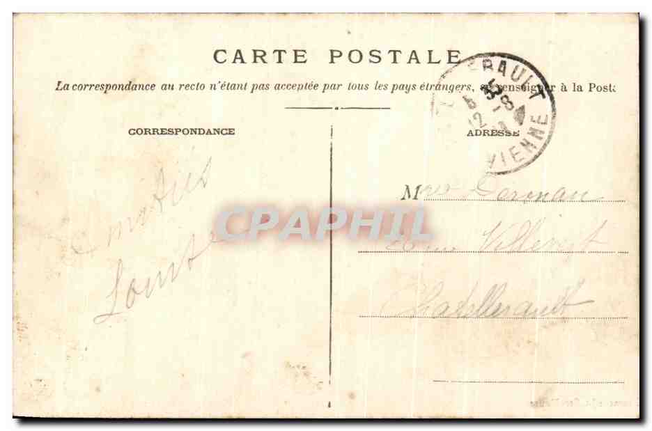 CPA Catherine le Flerbois Un coin de l eglise  — Rückseite