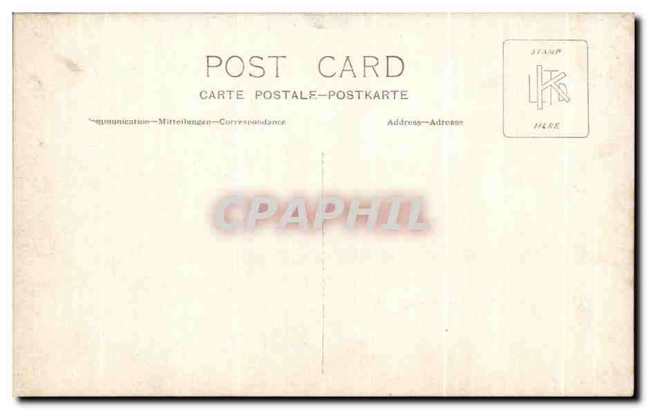 CARTE PHOTO Troupe d enfants Gymnastes — Verso