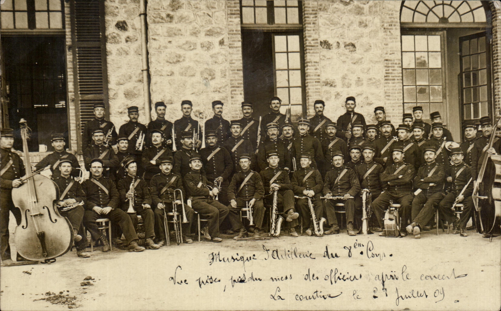 Musik der Einrichtung des 7. Korps — nach dem Konzert vom 24. Juli 1904 — Universal Postal Union