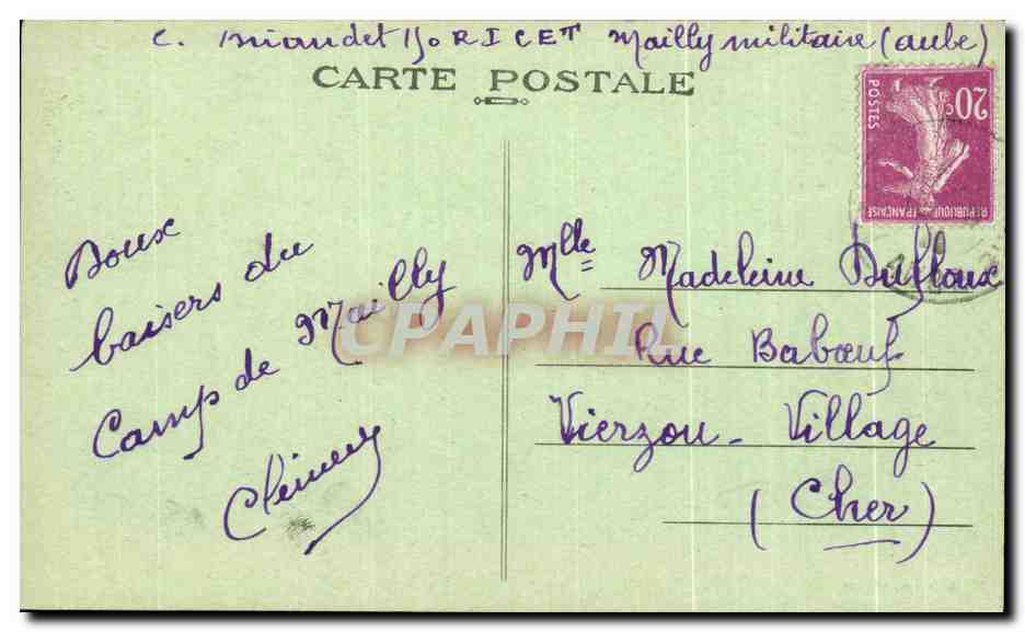 CPA La Vie au Camp l Extinction des Feux Militaria  — Rückseite
