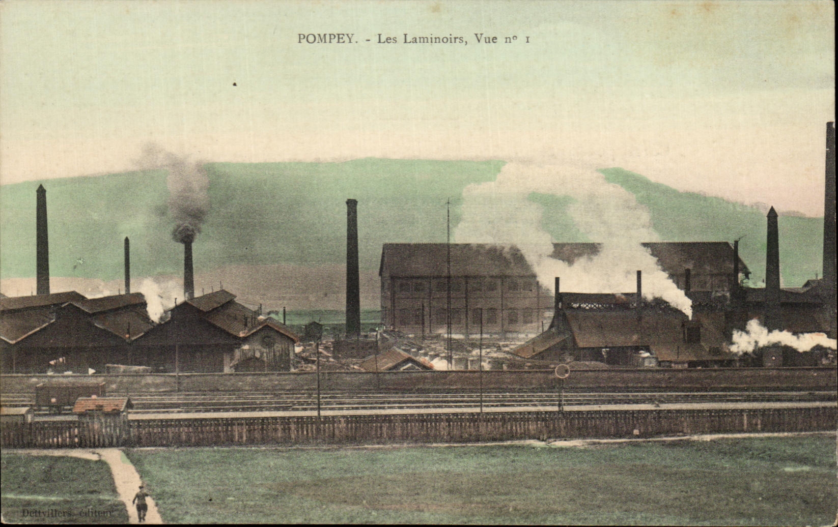 CPA Pompey Les Laminoirs Vue 