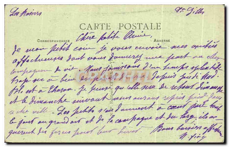 CROIX-de-VIE (Vendée) - En paseo — n° 139 — Reverso
