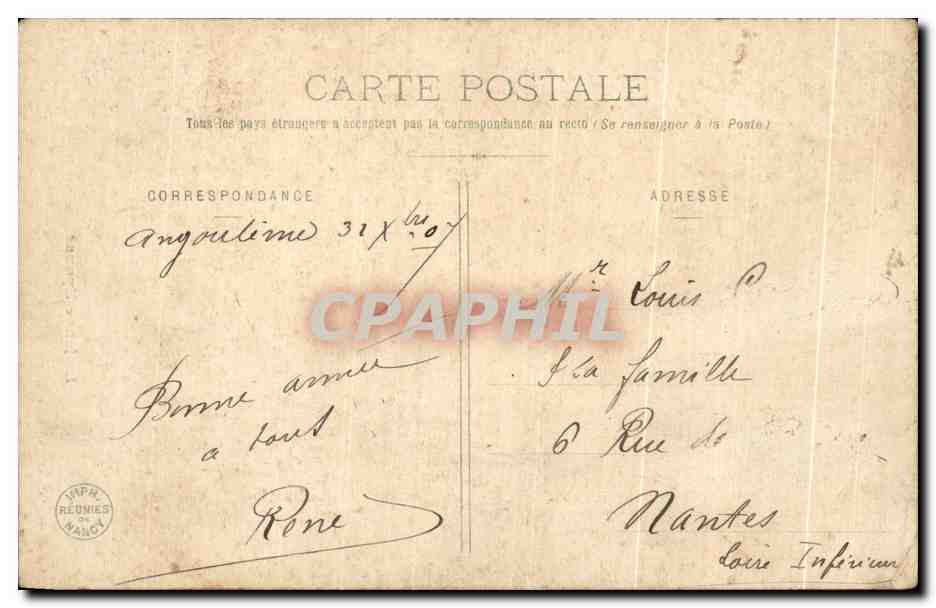 CPA La jeune Epouse Femme Folklore Costume — Verso