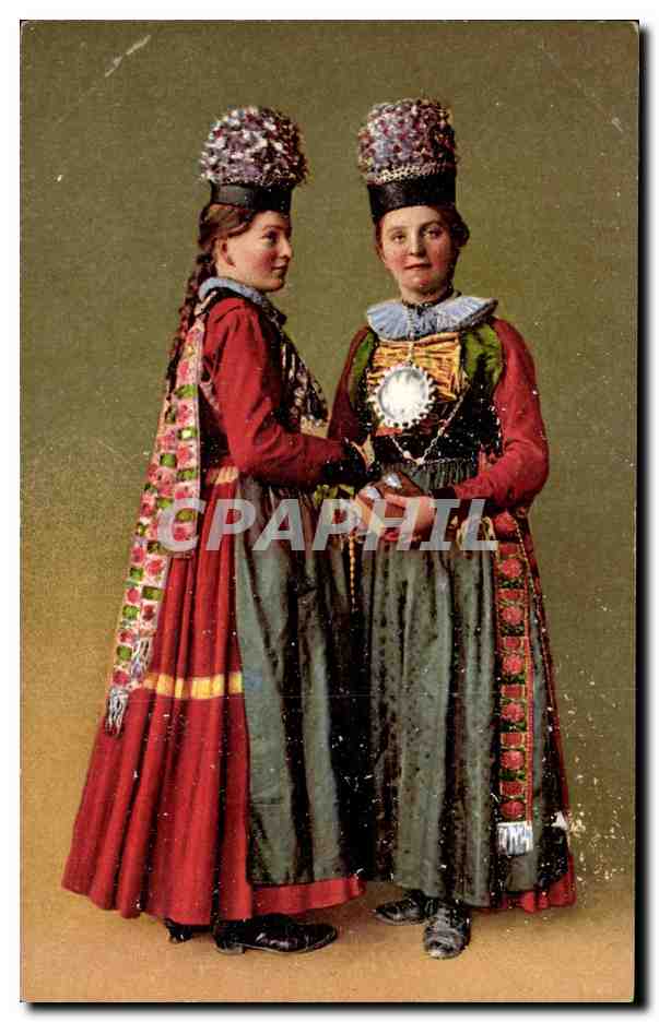 CPA Prozessionstracht aus Freiburg Folklore Costume