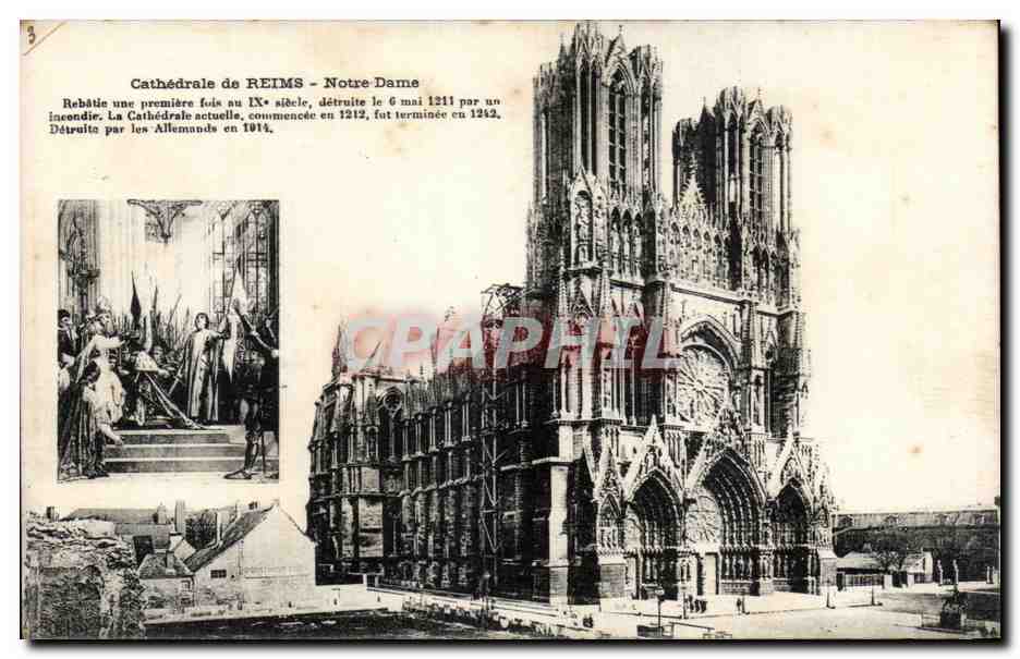 CPA Cathedrale de Reims Notre Dame Jeanne d arc