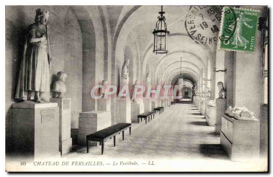 CPA Chateau de Versaillles Le Vestibule