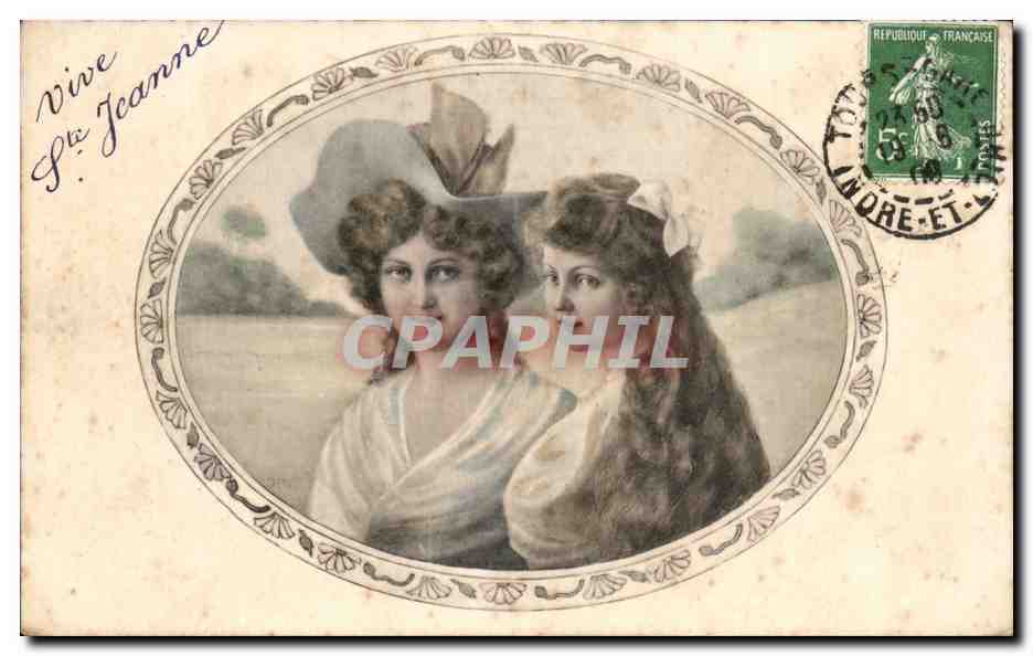CPA Fantaisie Vive Jeanne Femmes 
