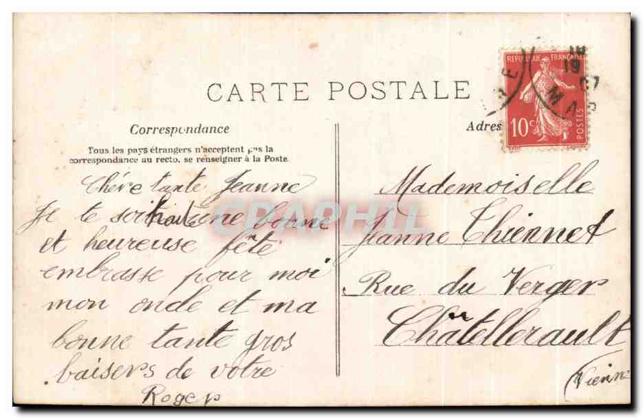 CPA Amour Moyen age Fantaisie Femme  — Rückseite