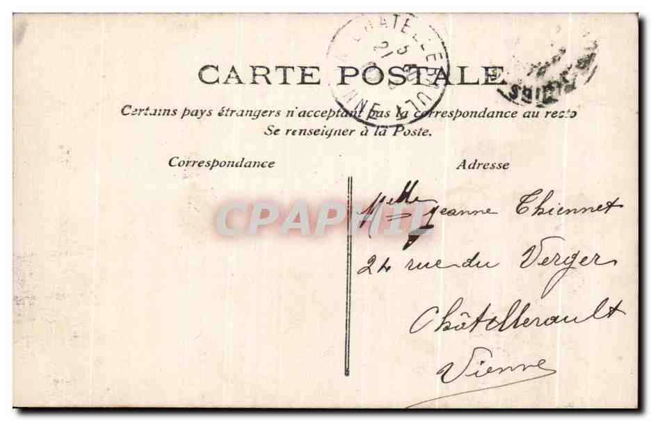 CPA Fantaisie Fleurs Enfant Bonne Fete Ange Angel  — Verso
