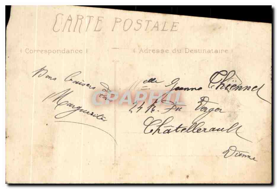CARTE SYSYTEME De lille Facteur Mailman Femme  — Verso