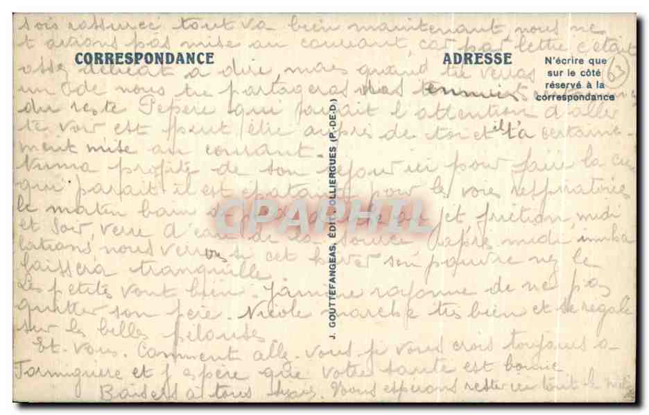 CPA Le Mont Dore Valiee du Sancy et le Capucin — Verso