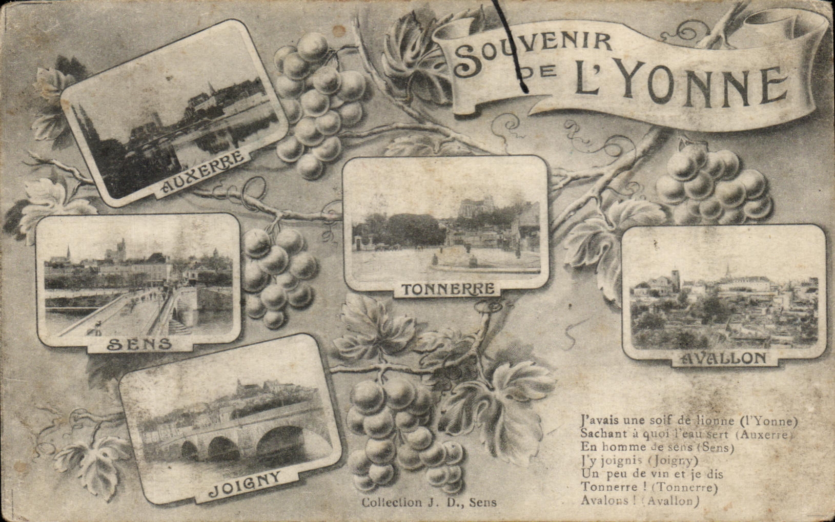 Souvenir de l'Yonne — Collection J. D., Sens