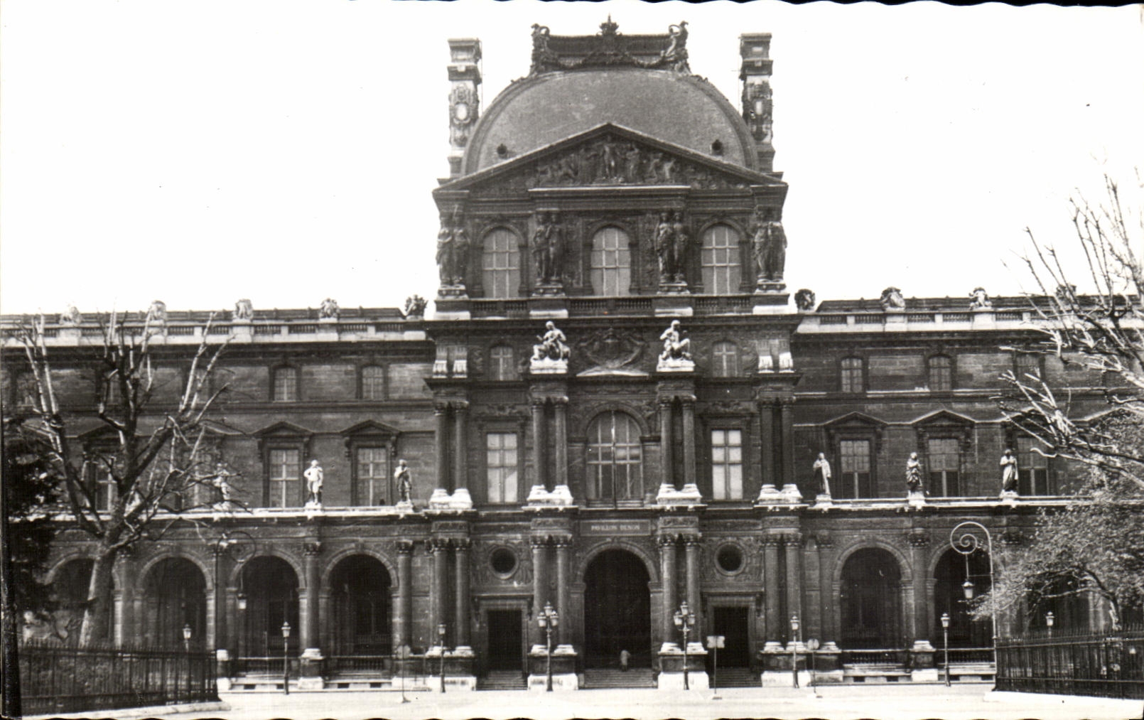 CPA Musee Du Louvre porte Denon Paris 
