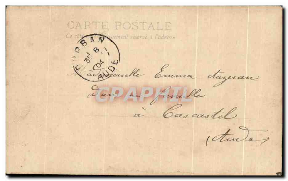 Mujer en vestido de noche — Mirecourt — editor anónimo, n° 186/90 — Reverso