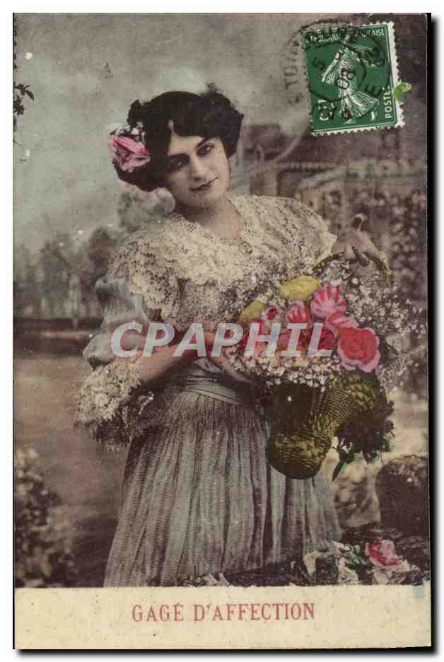 CPA Fantaisie Femme Gage D affection