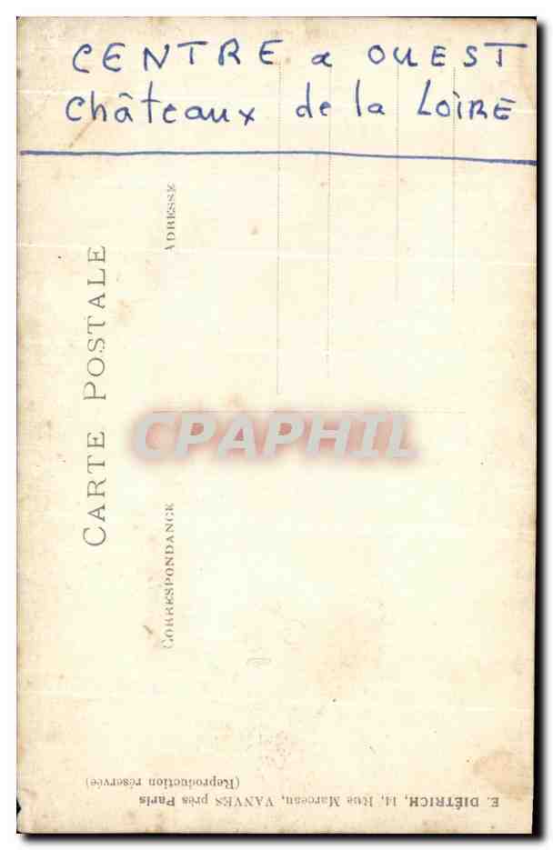 Infirmières et enfant devant une maison — E. Diétrich, Paris — Verso