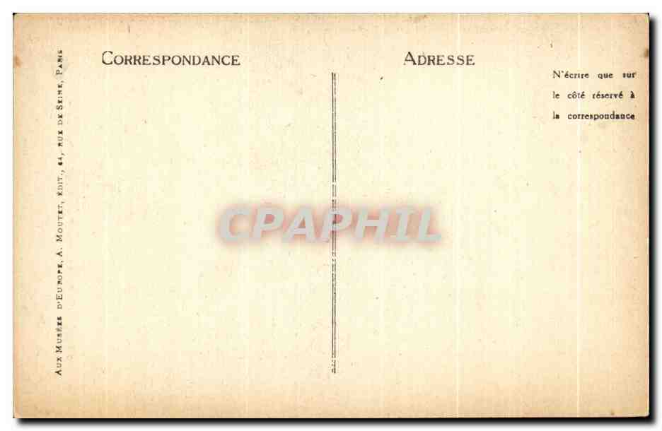 CPA Musee Carnavalet Camille Desmoulins — Verso