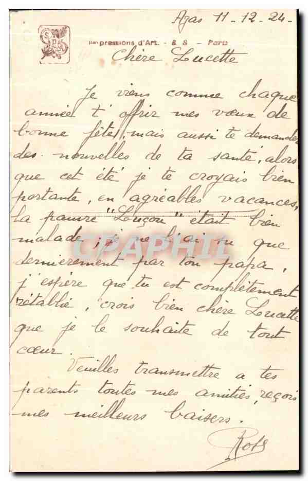 CPA Salons de Paris Montenard Le Christ et la Samaritaine — Verso