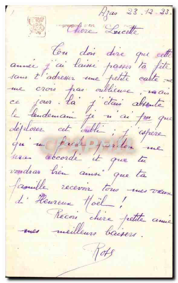 CPA Salons de Paris Gilbert Victor Fleurs de serre — Rückseite
