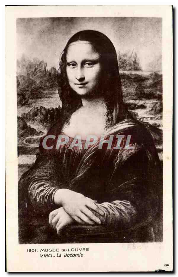 CPA Musee Du Louvre Ecole Florentine Musee du Louvre Joconde Leonard de Vinci