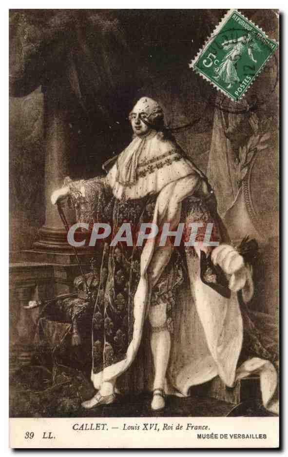 CPA Callet Louis XVI Roi de France Musee de Versailles