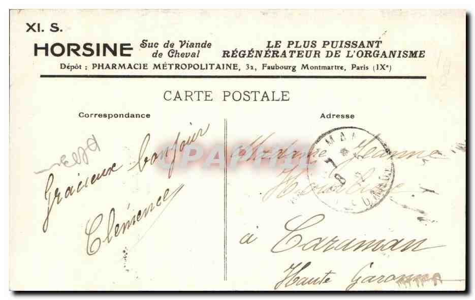 CPA Callet Louis XVI Roi de France Musee de Versailles — Verso