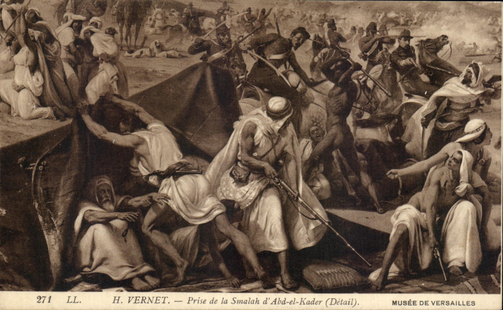 CPA H Varnet Prise de la Smalah d Abd l Kader Versailles