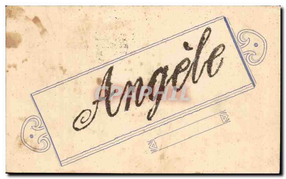 CPA Fantaisie Angele prenom