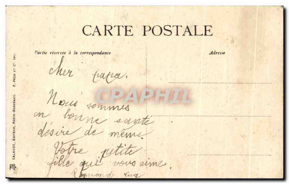 CPA Fantaisie Fleurs Hirondelle J Apporte Un Souvenir — Back