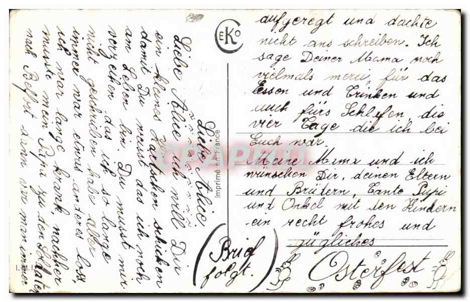 CPA Fantaisie Fleurs Une Douce Jensee de Haut Mauco — Verso