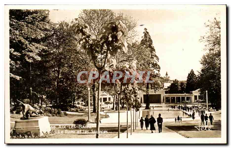 CPA Aix Les Bains Le Parc et les Sources