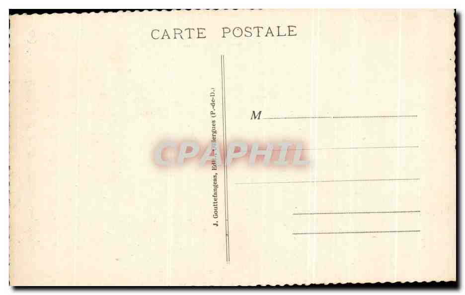 CPA Crete de coq Rocher de la rancune L Auvergne Vallee de Chaudefour — Verso