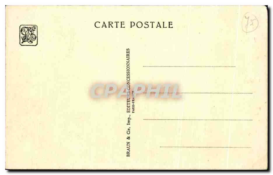 CPA Exposition Colonlale Internationale Paris Angkor Vat Facade Principale — Rückseite