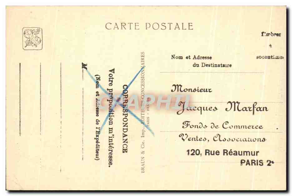 Palacio de la A.O.F. — La Puerta del Pueblo Sudanés — Exposición Colonial Internacional — París 1931 — G. Olivier et J. G. Lambert, Archs. — Reverso