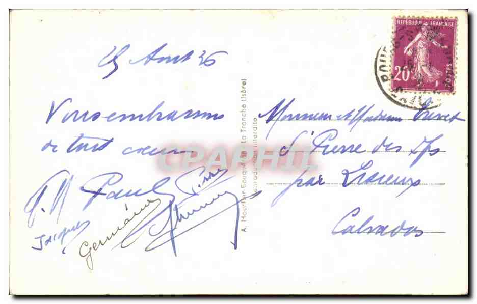 CPA Ste Foy Tarentaise Vue generaleMont Pourri et aiguille rouge — Rückseite