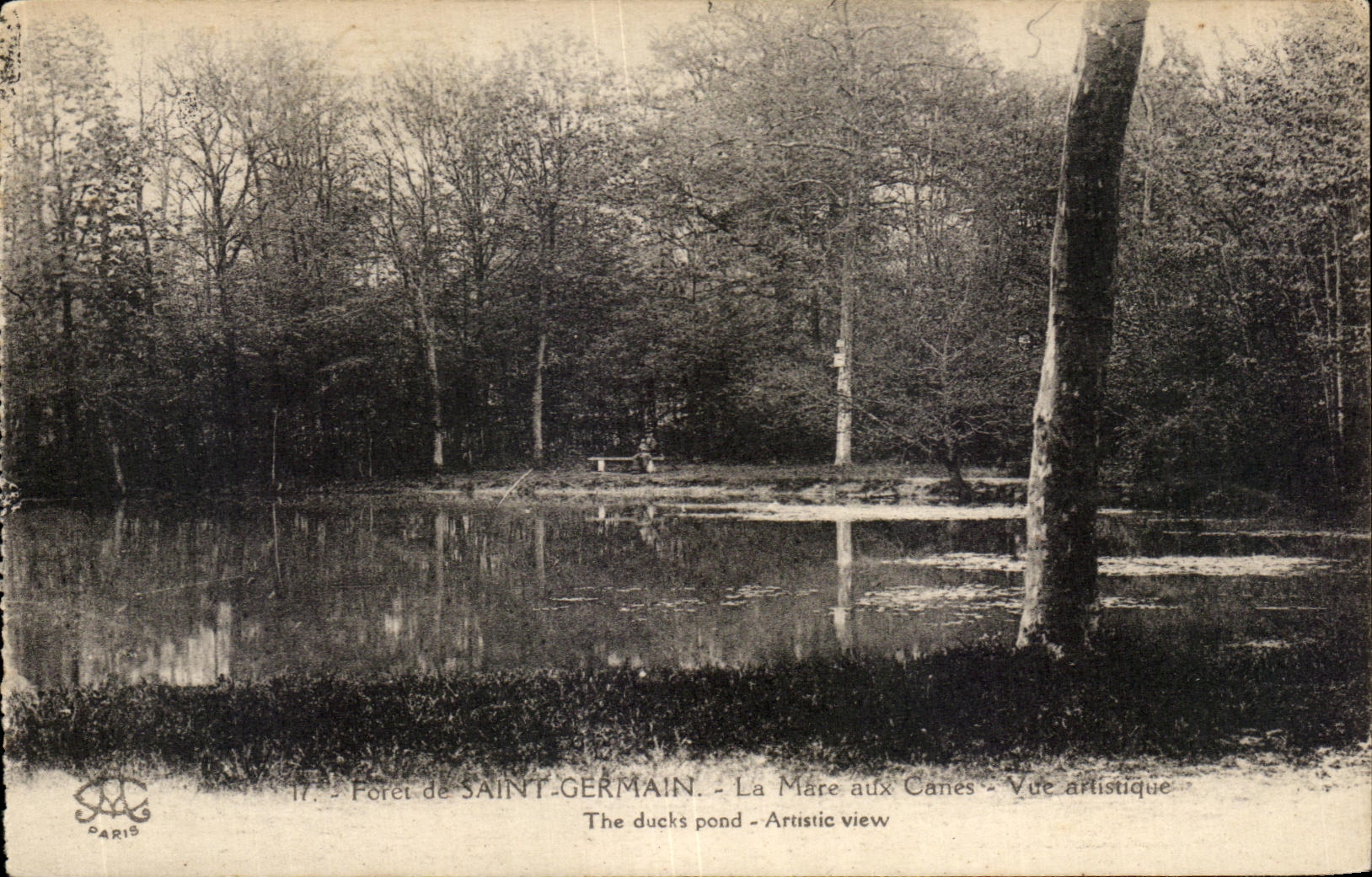 Forêt de Saint-Germain — La Mare aux Canes — Vue artistique — Éditeur Phaéron, Paris