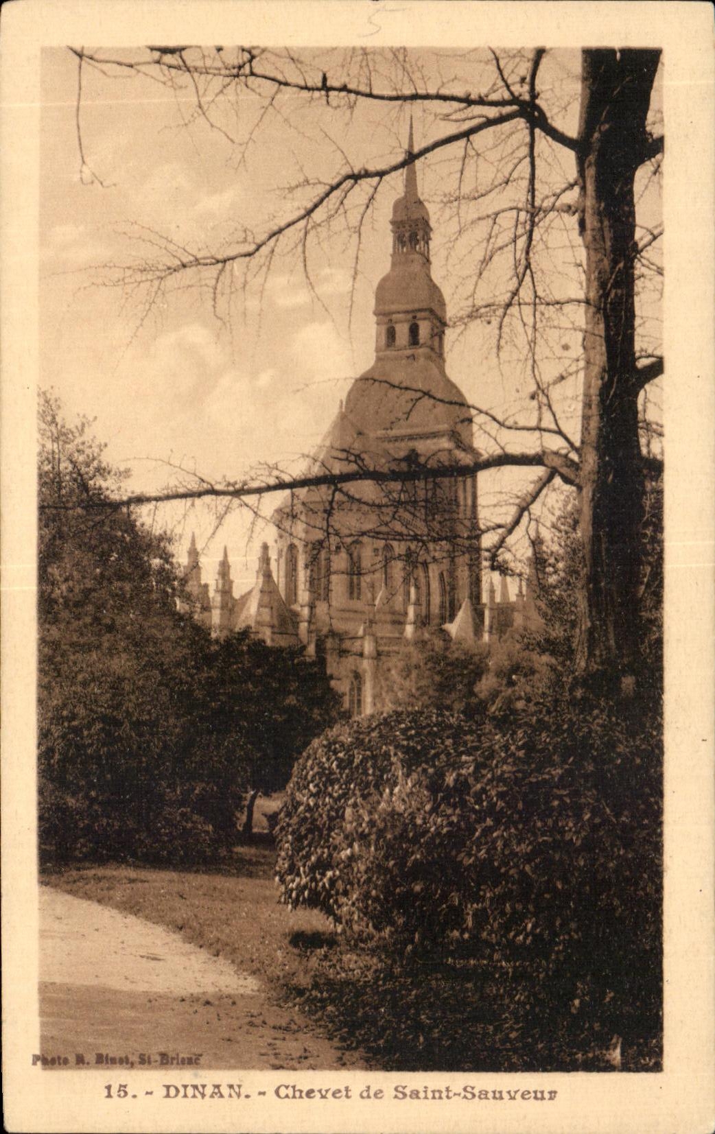 Dinan - Chevet de Saint-Sauveur — Photo H. Binet, St-Briac, n°15