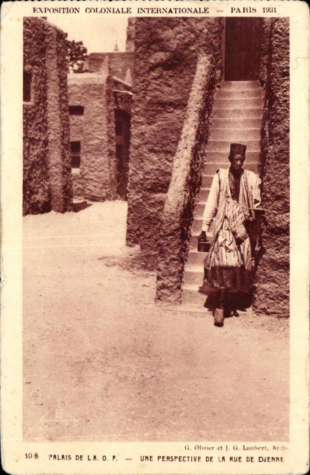 CPA Palais De L AOF Une Perspective De La Rue De Djenne Paris Exposition coloniale Internationale Paris 