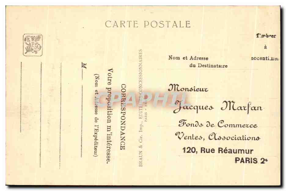 CPA Exposition Coloniale Internationale Paris Cameroum Togo Grand Palais — Rückseite