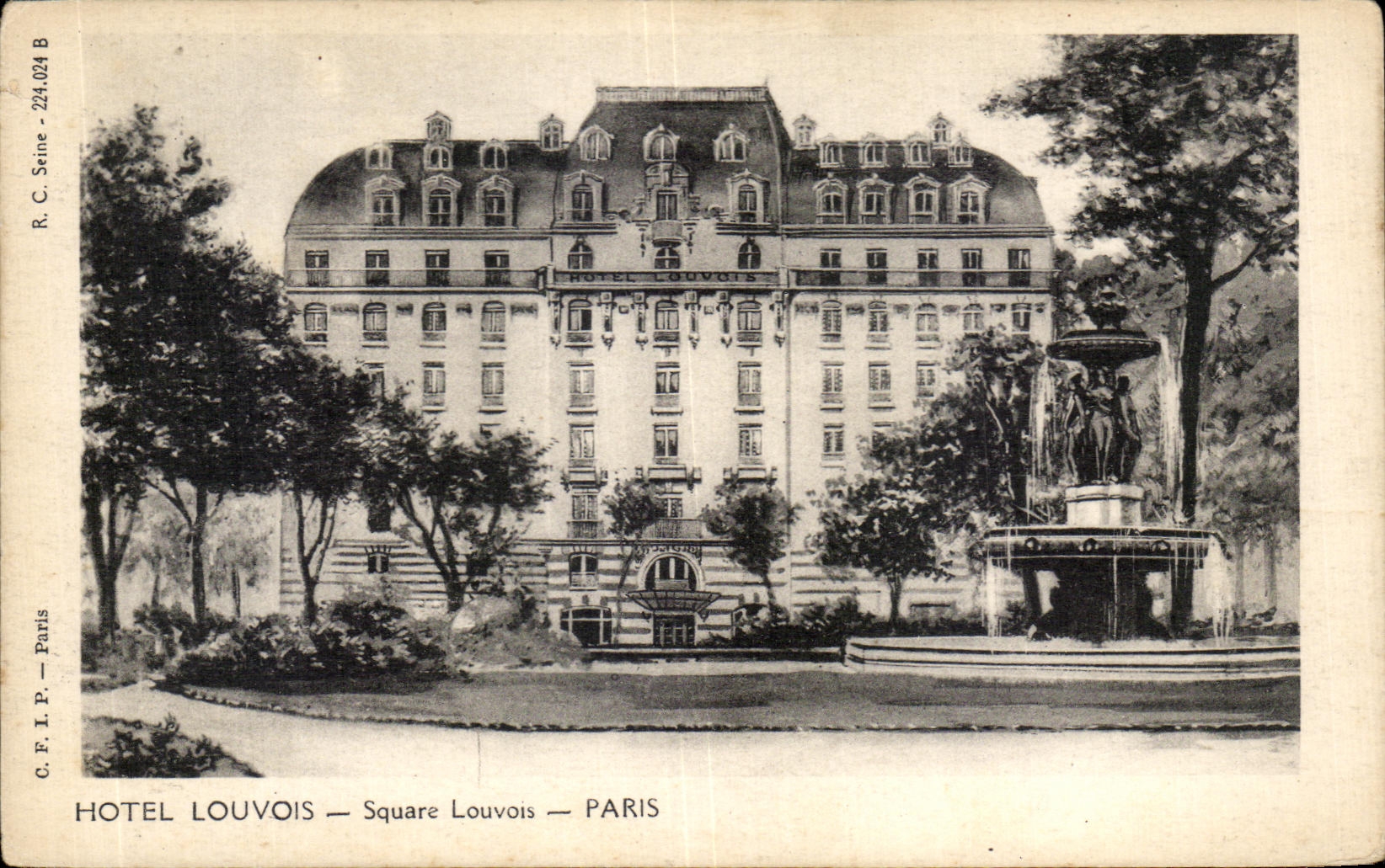 CPA Hotel Louvois Square Louvois Paris