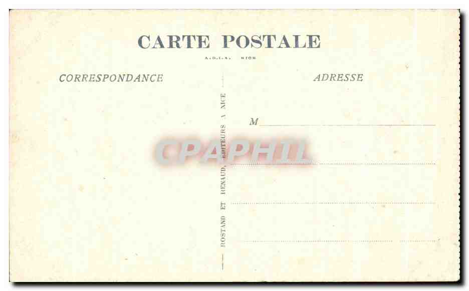 CPA La Turbie Vue Generale de la Principaute de Monaco — Rückseite