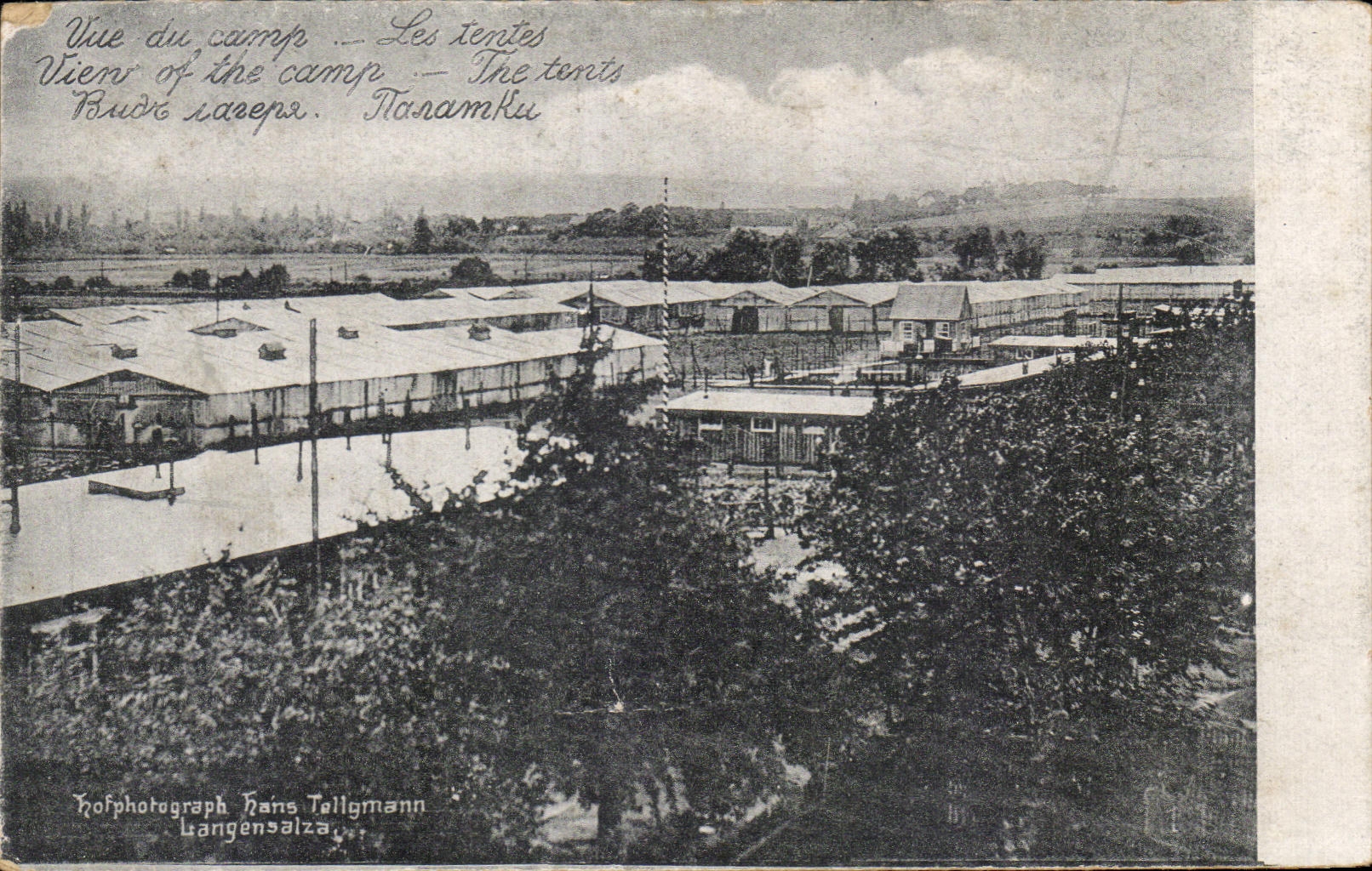 CPA Vue du camp les tentes Militaria 