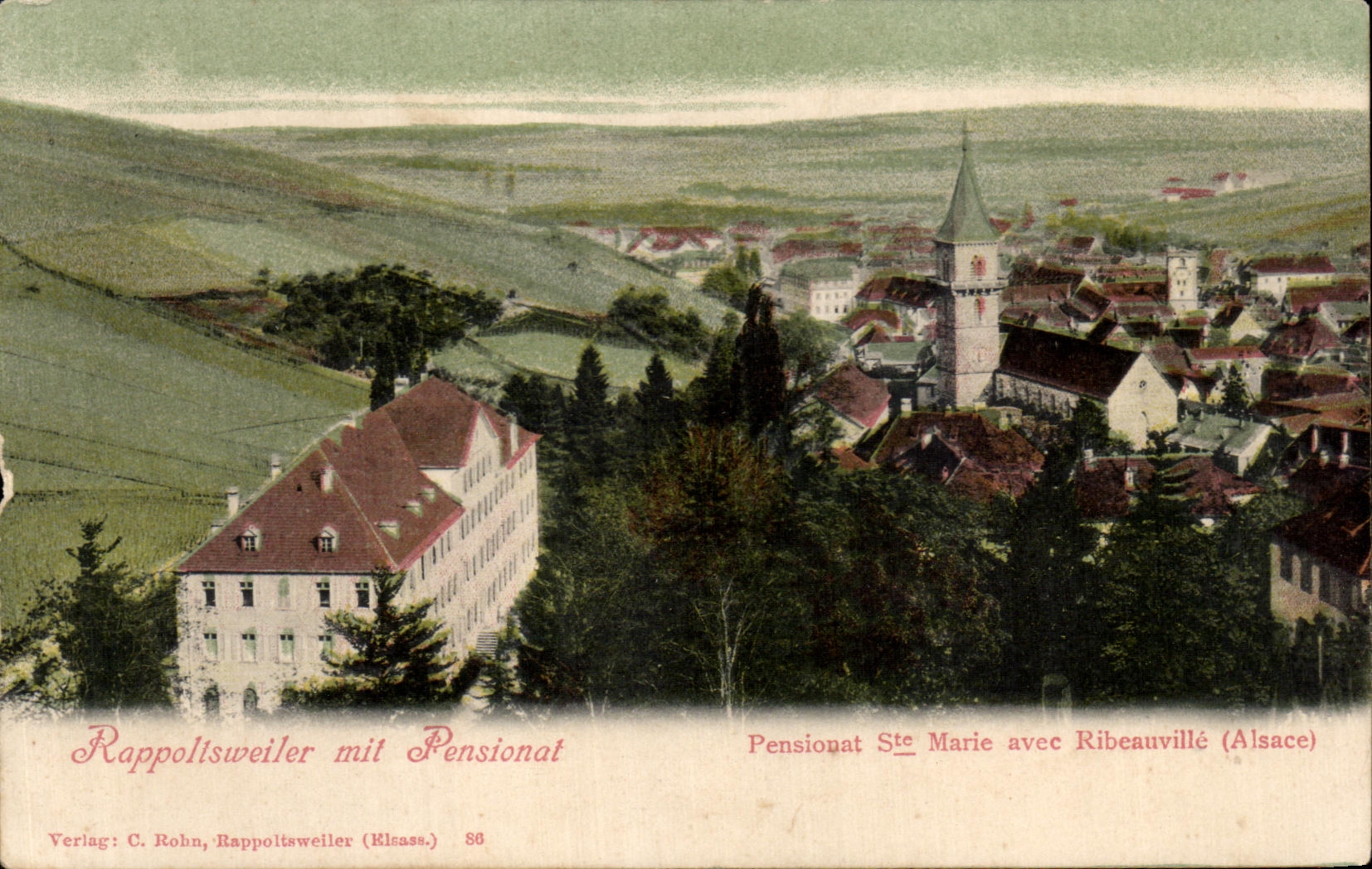 CPA Rappoltsweiler mit Pensionat St Marie avec Ribeauville