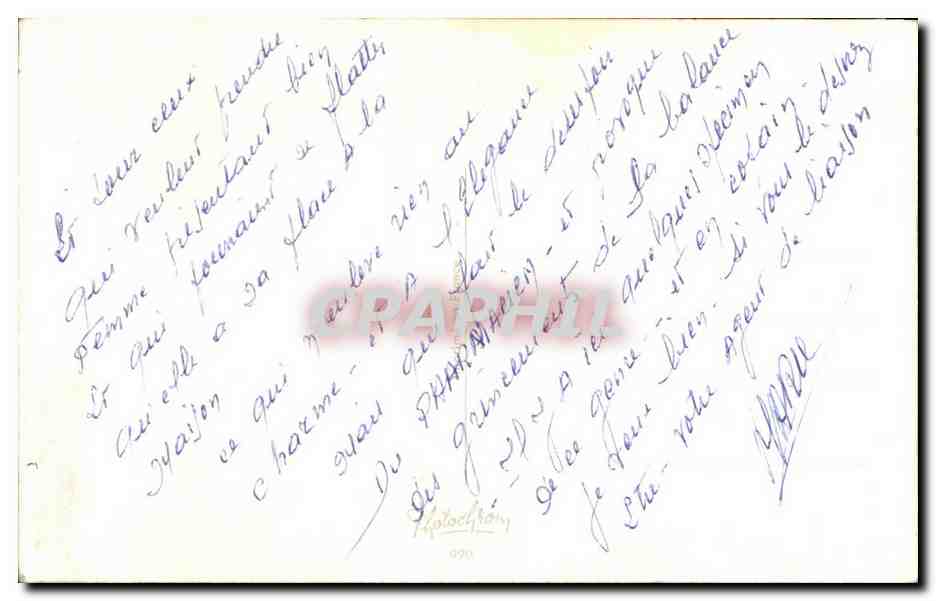 CPA J ai perdu 100 grammes Femme forte — Verso